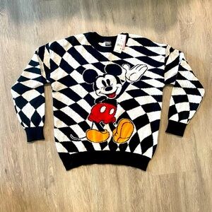 NWT Mickey Mouse Disney Sweater Medium Very Soft